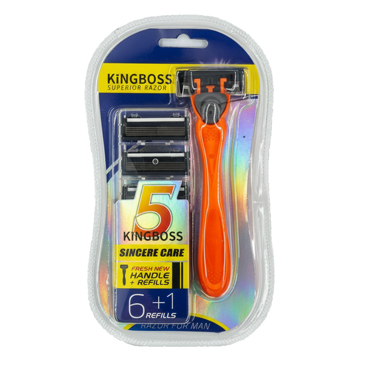 KingBoss razor and refills packaging on a white background