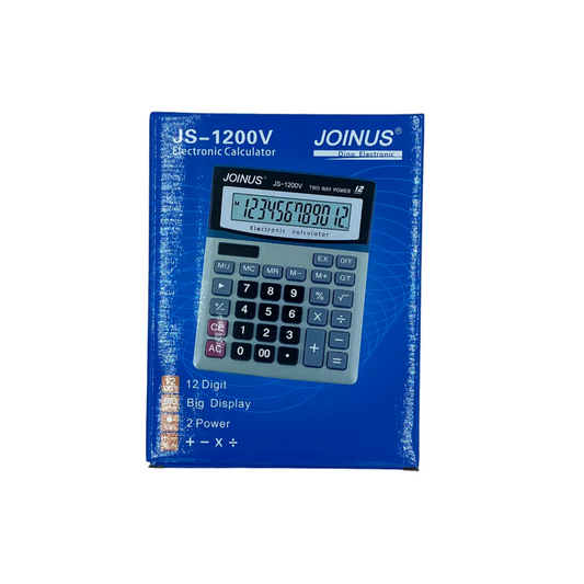 Calculadora JS-1200V – Calculadora de Escritorio de 12 Dígitos