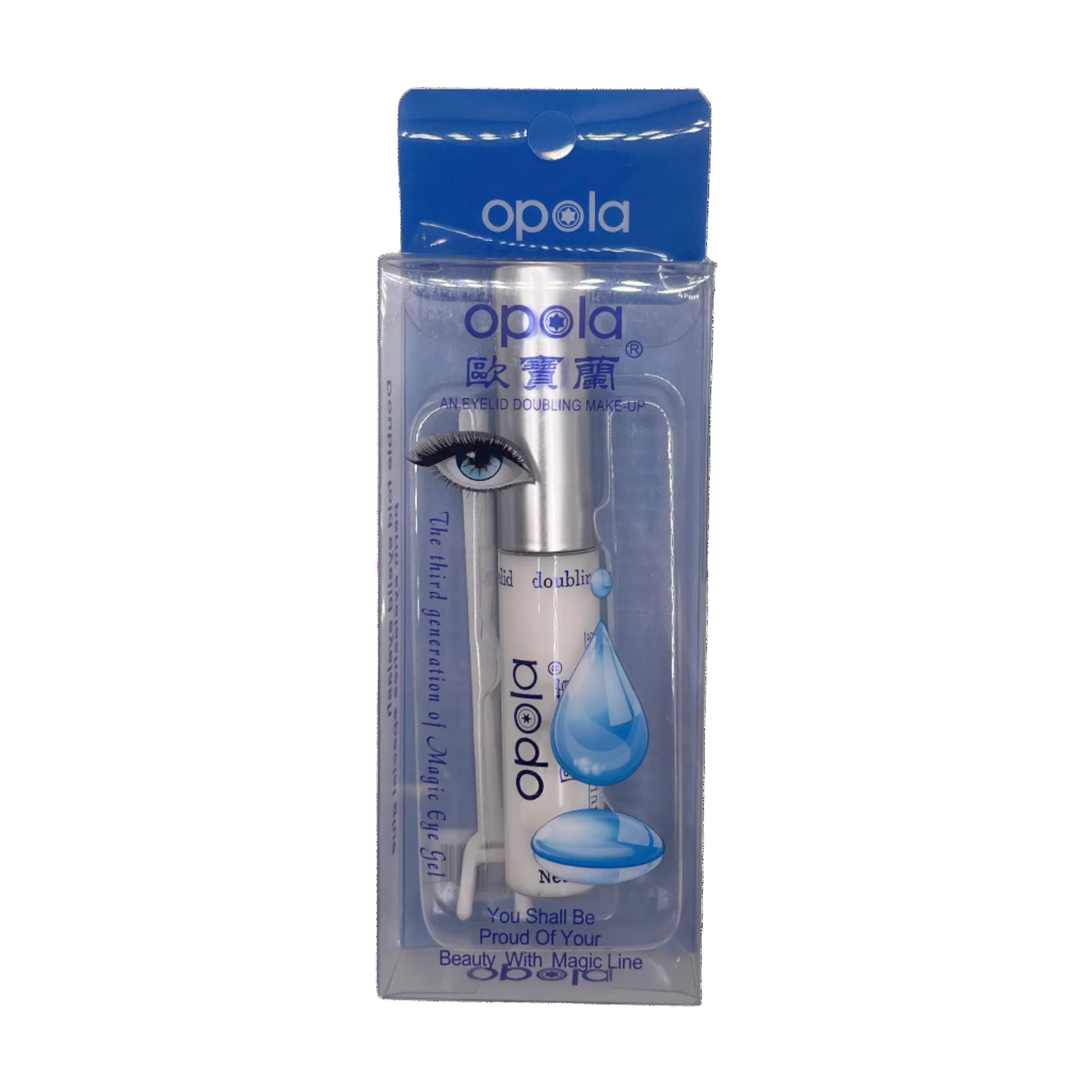Opola eyelash product packaging on a white background